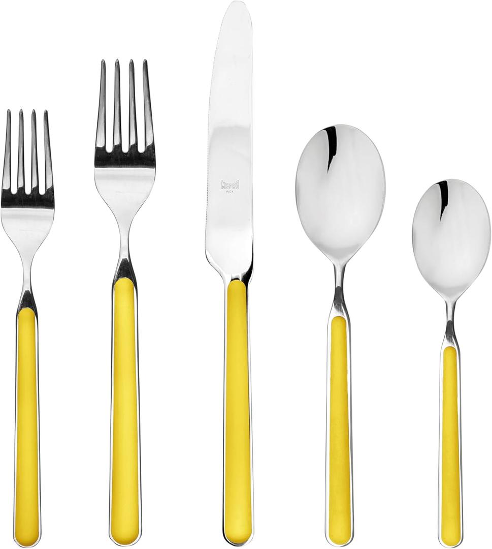 MEPRA Flatware Set, Yellow