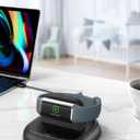 LVFAN for Fitbit Charge 6/Charge 5/Luxe Charger, Charging Cable Replacement Accessories with Reset Button, Smart Watch Fast Charging Station, Magnetic Charger Stand Dock for Fitbit Charge 6/5&Luxe