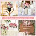 Wavwavw 6 Pcs Artificial Peony Silk Florals Fake Mix Silk Peony Rose Faux Flower Hydrangea Bouquet Elegant Realistic Wedding Floral Centerpiece for Home Party Table Arrangement (Light Pink)