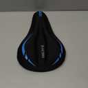 Zacro Bike Seat Cushion - Gel Padded Bike Seat Cover for Men & Women Comfort, Adjustable Velco Secure Bicycle Cushion Saddle, Fit with Peloton Bicycle