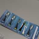 Replacement Brush Heads for AquaSonic Duo Series & Home Dental Center Sonic Electric Toothbrush, 10 Count with Travel Covers, Black and White