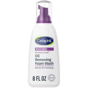 Cetaphil Pro Oil Removing Foam Wash, Foaming Facial Cleanser, Fragrance Free Formula Suitable for Sensitive Skin, 8 Fluid Ounce (Pack of 1)