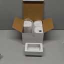 Child Proof Outlet Box Cover, Double Lock System, White, Large Interior Space 4 Pack