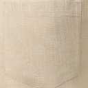 ZEROYAA Men's Linen Shirts Short Sleeve Summer Casual Button Down Beach Shirt with Pocket (Beige, L)