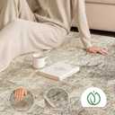 cotiled 9x12 Area Rug for Living Room Large Modern Neutral Abstract Rugs Washable Nonslip Backing Soft Carpet for Bedroom Dining Room Office Decor Brown