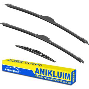 ANIKLUIM 13"+ 13" Wiper Blades with 17" Rear Wiper Blades Set Replacement for 1997-2006 Jeep Wrangler Windshield Wipers Original Factory Quality (Pack of 3)