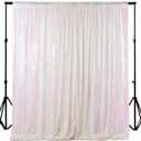 ShinyBeauty Sequin Backdrop 5FTx7FT Iridescent White - Photo Booth, Wedding, Baby Shower, Grad Party, Birthday