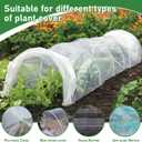 30Pcs Garden Hoops for Raised Beds, Greenhouse Hoops for DIY Grow Tunnel, Garden Hoops Grow Tunnel, Greenhouse Garden Grow Tunnel Netting Hoops, Greenhouse Support Hoops Garden Bed Hoops