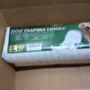 IMMCUTE Dog Diaper Liners, 100 Count, Ultra Absorbent Booster Pads with Hook & Loop, Non-Slip Doggie Diaper Inserts for Male Dog Wraps,Female Dogs in Heat & Incontinence, Large