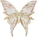 Oprtuisi Adult Fairy Wings, Shiny Transparent Princess Wings, Halloween Costume Accessory for Ideal for Cosplay, Party, Black