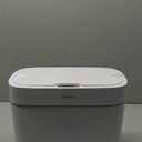 JOYBOS Bathroom Trash Can,3 Gallon Waterproof Automatic Small Bathroom Garbage Can with Lid, Slim Motion Sensor Plastic Narrow Trash Bin for Bedroom, Kitchen, Office,RV White