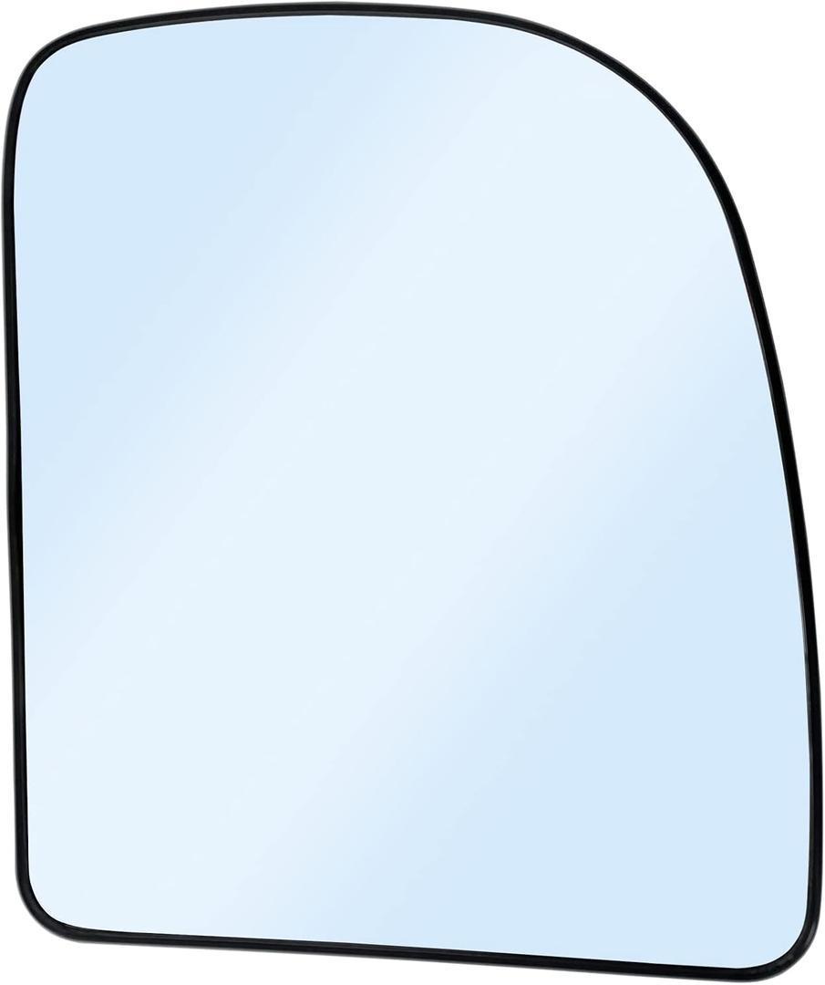 Passenger Right Side Heated Mirror Glass Replacement for 2002-2014 Ford E150 E250 E350 E450, 2000-2005 Ford Excursion, 1999-2007 Ford F-250 F-350 F-450 F-550 Side View Heated Convex Mirror