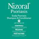 Nizoral Psoriasis Shampoo & Conditioner, 11 Oz, Gentle Scalp Treatment, Relieves Itching and Flaking, Redness and Scaling Effective Scalp Psoriasis Shampoo with Salicylic Acid and Tea Tree Oil, BBD 10/2027