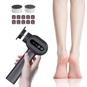 Cordless Electric Foot Callus Remover, 2-in-1 Rechargeable Callus Remover & Nail Polisher, 6 Speeds with 40 Sanding Heads, 1200mAh Long-Lasting Battery, Ergonomic Handle for Home & Travel Use