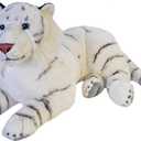 Wild Republic Jumbo White Tiger Plush, Giant Stuffed Animal, Plush Toy, Gifts for Kids, 30 Inches