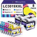 LC3019XXL Compatible Ink Cartridge Replacement for Brother LC3019 LC3019XXL LC3017 Work with Brother MFC-J5330DW MFC-J6930DW MFC-J6530DW MFC-J5335DW MFC-J6730DW Printer (2BK,2C,2M,2Y,8-Pack)
