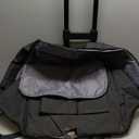 Tonyeee Padded Car Seat Travel Bag for Airplane with Wheels, Heavy Duty Carseat Bags for Air Travel, Rolling Gate Check Backpack and Dolly Carrier, Storage for Baby Essentials, Black