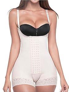 Sonryse Stage 2 Faja Shapewear for Women | Tummy Tuck Compression Garment & Post Surgery Compression Garment | Fajas Colombianas Moldeadoras Beige S