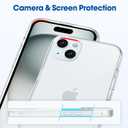 2 x Case for iPhone 15 Plus Case Non-Yellowing Full Body Screen Camera Shockproof Phone Bumper Cover, 6.7 Inch Phone Case Anti-Scratch Clear