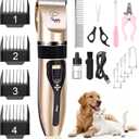 Dog Clippers for Grooming, Low Noise, Electric Quiet, Adjustable Clipper Comb for Dog Grooming Kit, cat Supplies Pet Hair Clippers Grooming kit for Dogs at Home