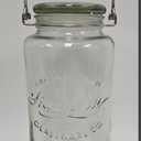 Mason Craft & More Drinkware Collection- Durable Glass Beverage Glassware, Gallon Mason Drink Dispenser With Leak Proof Spigot and Screw On Metal Lid  7 L