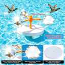 Duck Deterrent for Pool Floating Reflective Bird Scare Device, Automatic Swinging, Keep Birds Ducks Away from Your Backyard, Pool, Boat and Garden Roof