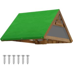 MOFEEZ 52" x 90" Swing Set Replacement Tarp for Play Set Outdoor, Polyester Oxford Fabric, Green
