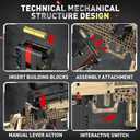 Fluorspar blaster Building Set for Adults, Large Scale Sniper Model Building Kit, Educational DIY Mechanical Assembly Toy for Boys 14+, Collectible Display Gift for Hobbyists, 1388Pcs