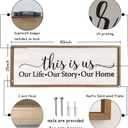 This Is Us Sign Wall Decor for Bedroom 40''15'' Large Vintage Framed Wooden Modern Farmhouse Room Rustic Family Sign Wall Art Hanging Home Decor (Wood White)