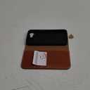 SHIELDON Case for iPhone 16e 6.1", Genuine Leather Wallet Magnetic Cover RFID Blocking Card Slot Kickstand Shock-Absorbent TPU Phone Holder Case Compatible with iPhone 16e 2025 5G - Retro Brown