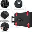 Outdoor TV Cover 50 to 52 inch Weatherproof,600D Waterproof Full Protection TV Outdoor Covers for Outside Flat Screen TV, Black, Cover Size 52''W x 33''H x 5"D, Fit for Standard Mounts and Stands