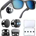 4PCS LED Light Cover for RayBan Meta Glasses, Light Blocker Covers Compatible with RayBan Meta Wayfarer, Skyler, Oakley, Headliner Accessories, Blackout LED Blocking Cover for Meta Glasses