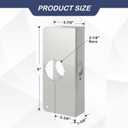 Door Reinforcement Plate, Stainless Steel, Fits 1-3/8" Doors, 2-3/8" Backset, Lock and Door Reinforcer Security, Door Knob/Lock/Latch/Deadbolt Cover Plate, Reinforce and Repair Wood/Metal Doors