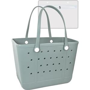 Beach Tote Bag for Women, Rubber Beach Bag Waterproof Sandproof, Extra Large EVA Tote Bag Boat Bag