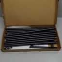 Double Towel Racks for Bathroom, Towel Shelf with Double Towel Bar 32 inch, Towel Rack with Shelf for Bathroom, Stainless Steel Towel Holder Wall Mounted, Towel Storage for Bathroom Lavatory Black