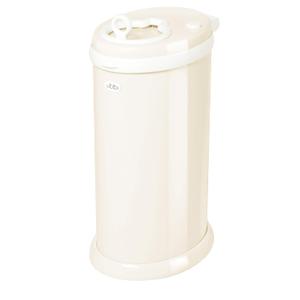 Ubbi Stainless Steel Diaper Pail, Odor Locking, No Special Bag Required, Award-Winning, Registry Must-Have, Cream