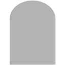 RoomMates XL Arch Peel and Stick Wall Decal Gray: Vinyl Self-Adhesive Arched Wall Sticker, 36.5" x 26.125"