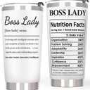 Breezy Valley Boss Gifts Tumbler, Mothers Day Gift for Women - Boss Lady Appreciation Gifts, Female Boss Coffee Tumbler Cup 20oz