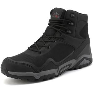NORTIV 8 Men's Mid Waterproof Hiking Boots Outdoor Lightweight Trekking Mountaineering Camping Shoes Size 6.5