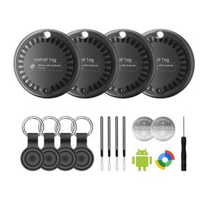 Air Tags for Android,Air Tags-4 Pack Android,2 Year Battery Life,Air Tracker Tags with 4 Case,Google Find Trackers for Google'S Find Hub App,IP65 Waterproof Luggage Tracker for Keys
