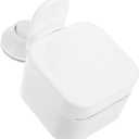 Alipis Wall-Mounted Suction Cup Soap Dispenser No Trace Liquid Bottle Container Refillable Bathroom Accessory for Shampoo Lotion Shower Gel 3.32X1X3.32 Inches