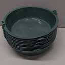 Sadnyy 10 Pcs Feed Pan 0.75 Gallon/3 Quart Utility Horse Feed Bucket Livestock Feeder Tubs Ox Tendon Bowl for Horses Dog Cats Goats Chicken Dust Bath