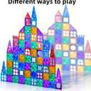 TEMI Magnet Tiles, 80 PCS Magnetism Building Toy Set, Learning and Education Toys for Ages 3 4 5 6 7 8+ Year Old Toddler Kids Boys and Girls