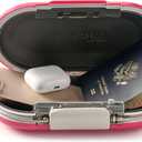 Master Lock Pink Portable Small Lock Box, Set Your Own Lock Combination Portable Safe, Personal Travel Safe for Phone, Passport, Money, 5900DPNK