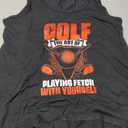 Golf Playing Fetch - Golf Player Golfing Golfer Tank Top Medium
