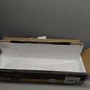 AMADA HOMEFURNISHING 23.6" L Floating Shelves, Wall Shelves Set of 3 for Bathroom/Living Room/Bedroom/Kitchen, White Floating Shelves for Wall Decor with Invisible Brackets - AMFS44W