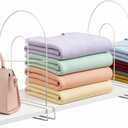 12-Pack 12" Tall Shelf Dividers - Closet Shelf Organizer - Easy to Install - No Tool - White PE Coating Steel