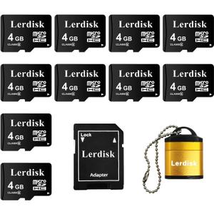 Factory Wholesale Micro SD Card 4GB Pack of 10 in Bulk Micro SDHC with SD Adapter Produced by Authorized Licencee(4GB) Factory Wholesale Micro SD Card 4GB Pack of 10 in Bulk Micro SDHC with SD Adapter Produced by Authorized Licencee(4GB)