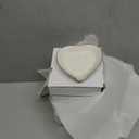 Shappy 6 Pcs White Ceramic Jewelry Tray 4.5 in Ring Holder Trinket Dish for Christmas Friendship Wedding Birthday Gifts(Flower)