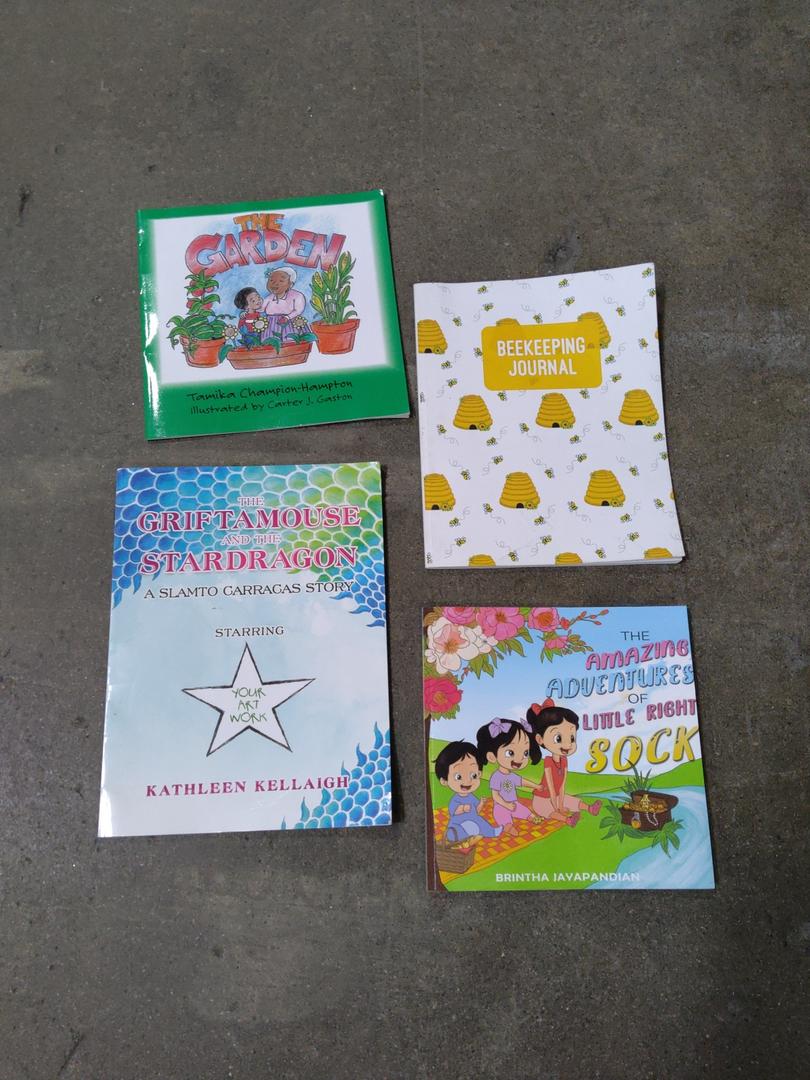 Kids Books and Coloring Set of 4